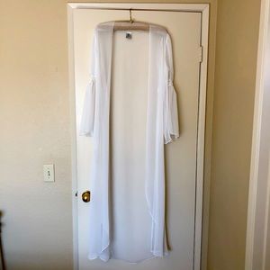 NWT - Diane Samandi Sheer Bridal Robe
